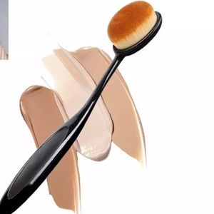 3FOR18 Oval Makeup Brushes Portable Oval Toothbrush Nylon Hair Makeup Blush